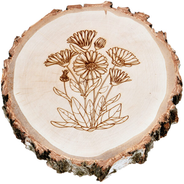 Blumenschild aus Holz