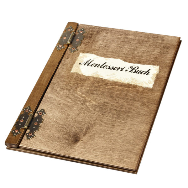 Montessori Buch Holzspeisekarte