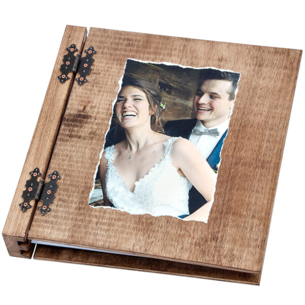 Hochzeitsbuch aus Holz
